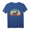 Retro Sunset Zwergpinscher & Rehpinscher T-Shirt - Grunge Hunde Motiv für Hundeliebhaber & Züchter