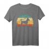 Retro Sunset Zwergpinscher & Rehpinscher T-Shirt - Grunge Hunde Motiv für Hundeliebhaber & Züchter