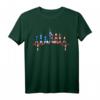 New York Skyline Herzschlag T-Shirt - Liebe für NYC, Freiheitsstatue & USA Flagge, perfektes Souvenir & Fanartikel für NYC-Liebhaber