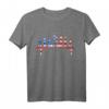 New York Skyline Herzschlag T-Shirt - Liebe für NYC, Freiheitsstatue & USA Flagge, perfektes Souvenir & Fanartikel für NYC-Liebhaber