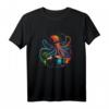 Schlagzeug Percussionist Drummer Octopus Kraken T-Shirt  Für Bandmitglieder und Drum Kit Liebhaber