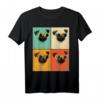 Retro Mops Mit Sonnenbrille Lustiges Hundeliebhaber Geschenk T-Shirt  Perfekt für Mops Mama, Papa & Hundeliebhaber