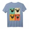Retro Mops Mit Sonnenbrille Lustiges Hundeliebhaber Geschenk T-Shirt  Perfekt für Mops Mama, Papa & Hundeliebhaber