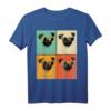 Retro Mops Mit Sonnenbrille Lustiges Hundeliebhaber Geschenk T-Shirt  Perfekt für Mops Mama, Papa & Hundeliebhaber