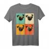 Retro Mops Mit Sonnenbrille Lustiges Hundeliebhaber Geschenk T-Shirt  Perfekt für Mops Mama, Papa & Hundeliebhaber
