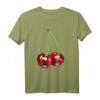 Kirsche Rockabilly Retro Vintage T-Shirt - Lustiges buntes Design im Comic Stil für Retro und Rockabilly Fans