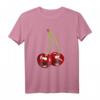 Kirsche Rockabilly Retro Vintage T-Shirt - Lustiges buntes Design im Comic Stil für Retro und Rockabilly Fans