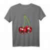 Kirsche Rockabilly Retro Vintage T-Shirt - Lustiges buntes Design im Comic Stil für Retro und Rockabilly Fans
