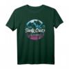 Santa Cruz California Vintage Retro T-Shirt - Surfer & Paddler Geschenk im 80er Stil mit Strand & Sonnenuntergang Motiv