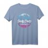 Santa Cruz California Vintage Retro T-Shirt - Surfer & Paddler Geschenk im 80er Stil mit Strand & Sonnenuntergang Motiv