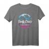 Santa Cruz California Vintage Retro T-Shirt - Surfer & Paddler Geschenk im 80er Stil mit Strand & Sonnenuntergang Motiv