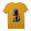 Vermeer Mädchen mit Perlen Ohrring T-Shirt  Kunstliebhaber Geschenk für Fans des legendären Malers