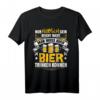 Nur Hübsch Sein Reicht Nicht Muss Auch Bier Trinken Können T-Shirt  Lustiges Party-Shirt für Junggesellenabschied, Kegeltour & Trinkpartys