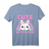 Cute But Psycho Regenbogen Hase T-Shirt  Lustiges Spruchshirt für Frauen, Männer & Kinder, Perfekt als Geschenk & Valentinstag