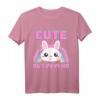 Cute But Psycho Regenbogen Hase T-Shirt  Lustiges Spruchshirt für Frauen, Männer & Kinder, Perfekt als Geschenk & Valentinstag