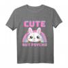 Cute But Psycho Regenbogen Hase T-Shirt  Lustiges Spruchshirt für Frauen, Männer & Kinder, Perfekt als Geschenk & Valentinstag