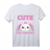 Cute But Psycho Regenbogen Hase T-Shirt  Lustiges Spruchshirt für Frauen, Männer & Kinder, Perfekt als Geschenk & Valentinstag