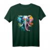 Buntes Elefanten T-Shirt für Elefantenliebhaber - Lebendiges Tiermotiv für Kinder und Erwachsene, perfekt als Geschenk oder Kostüm