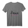 Damen T-Shirt zum HapBunny mit V-Ausschnitt  Lustiges Karma-Design für Yoga, Meditation & Buddhismus als Geschenk