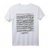 Sonata C-Dur Adagio von Johann Sebastian Bach  Violine Manuskript T-Shirt für Musiker, Musikliebhaber & Bach-Fans