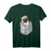 Love Pugs - Cooles Mops-T-Shirt mit Tasche für Hunde- und Haustierliebhaber, Kinder & Erwachsene, Sommershirt