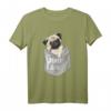 Love Pugs - Cooles Mops-T-Shirt mit Tasche für Hunde- und Haustierliebhaber, Kinder & Erwachsene, Sommershirt