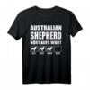 Mein Australian Shepherd hört aufs Wort - Lustiges Aussie T-Shirt für Hundeliebhaber & Gassi-Gänger