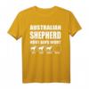 Mein Australian Shepherd hört aufs Wort - Lustiges Aussie T-Shirt für Hundeliebhaber & Gassi-Gänger