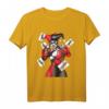 Comic Figur Schurken Kostüm T-Shirt mit Joker Spielkarten - Kreatives Geschenk für Comic- und Serienfans zu Weihnachten & Geburtstag