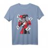 Comic Figur Schurken Kostüm T-Shirt mit Joker Spielkarten - Kreatives Geschenk für Comic- und Serienfans zu Weihnachten & Geburtstag