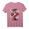 Comic Figur Schurken Kostüm T-Shirt mit Joker Spielkarten - Kreatives Geschenk für Comic- und Serienfans zu Weihnachten & Geburtstag