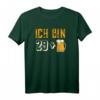 Lustiges 30. Geburtstag T-Shirt - 29 plus Bier Geschenk für Freunde, Familie & Kollegen