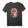Kawaii Eule mit Herz Valentinstag T-Shirt für Mädchen, Frauen & Kinder  Süßes Eulen-Design für Paare, Eulenfans & Kostümpartys
