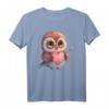 Kawaii Eule mit Herz Valentinstag T-Shirt für Mädchen, Frauen & Kinder  Süßes Eulen-Design für Paare, Eulenfans & Kostümpartys