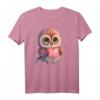 Kawaii Eule mit Herz Valentinstag T-Shirt für Mädchen, Frauen & Kinder  Süßes Eulen-Design für Paare, Eulenfans & Kostümpartys