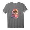 Kawaii Eule mit Herz Valentinstag T-Shirt für Mädchen, Frauen & Kinder  Süßes Eulen-Design für Paare, Eulenfans & Kostümpartys