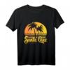 Santa Cruz California T-Shirt im Retro 80er Stil  Vintage Surf- und Paddel-Motiv, Perfekt als Geschenk für Surfer und Strandliebhaber