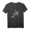 Orca Motiv Wale Schwertwal Design T-Shirt mit Rückenflosse  Maritimes Tiermotiv für Meerestier-Fans