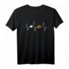 Franzbrötchen EKG Hamburg Souvenir T-Shirt  Regionales Geschenk für Hamburger & Norddeutschland Fans mit Herzschlag-Design