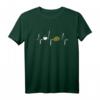 Franzbrötchen EKG Hamburg Souvenir T-Shirt  Regionales Geschenk für Hamburger & Norddeutschland Fans mit Herzschlag-Design