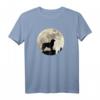Aussie T-Shirt Hundebesitzer Vollmond Australian Shepherd - Perfekt für Hundeliebhaber, Züchter & als Geschenk