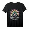 Kinder Große Schwester 2024 Regenbogen Mädchen Baby Verkündung T-Shirt  Originelles Geschenk für die Schwangerschaftsankündigung & Babyverkündung