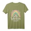 Kinder Große Schwester 2024 Regenbogen Mädchen Baby Verkündung T-Shirt  Originelles Geschenk für die Schwangerschaftsankündigung & Babyverkündung