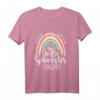 Kinder Große Schwester 2024 Regenbogen Mädchen Baby Verkündung T-Shirt  Originelles Geschenk für die Schwangerschaftsankündigung & Babyverkündung