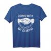 Down With My Demons Handshake Goth T-Shirt  Humorvolles Dark-Metal-Festival-Outfit für Ethische Ästhetik und Persönliches Statement