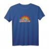 Burton Michigan MI Vintage Rainbow Retro T-Shirt - Old School Design, Heimatstadt Geschenk & Reise Souvenir