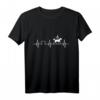 Voltigieren Herzschlag T-Shirt  Perfektes Geschenk für Voltigiererinnen, Voltigierer & Pferdesportfans mit EKG-Design