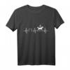 Voltigieren Herzschlag T-Shirt  Perfektes Geschenk für Voltigiererinnen, Voltigierer & Pferdesportfans mit EKG-Design