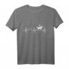 Voltigieren Herzschlag T-Shirt  Perfektes Geschenk für Voltigiererinnen, Voltigierer & Pferdesportfans mit EKG-Design