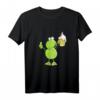 Lustiges Frosch T-Shirt mit Bier - Comic Style Tiermotiv für Damen & Herren, Perfekt als Geschenk zu Weihnachten & Geburtstag